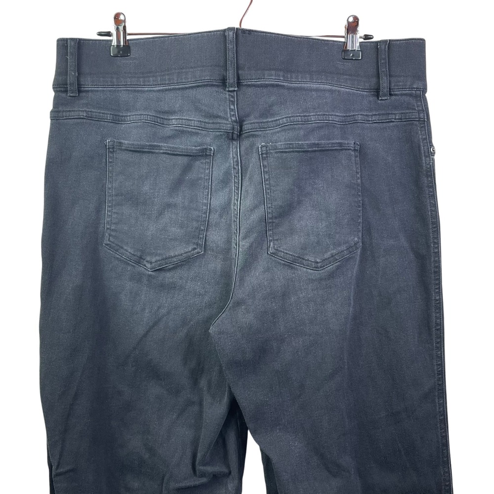 Spanx Straight Jeans Womens 1X Tall Stretchy Cotton Blue - Picture 4 of 9